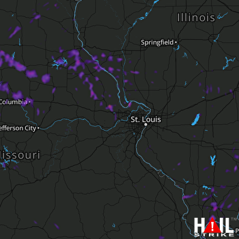 Hail Map Columbia, MO 06-21-2019
