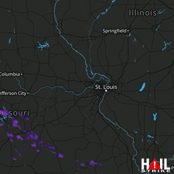 Hail Map Sunrise Beach, MO 08-07-2019