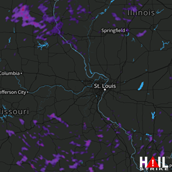 Hail Map Dexter, MO 08-20-2019