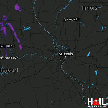 Hail Map Fulton, MO 08-29-2019