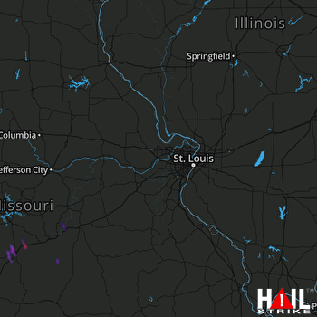Hail Map Lebanon, MO 01-11-2020
