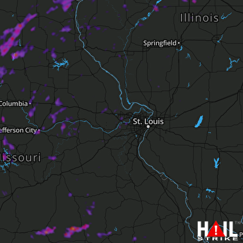 Hail Map Jefferson City, MO 05-15-2020
