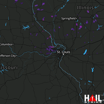 Hail Map Sedalia, MO 06-22-2020
