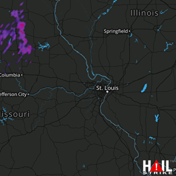 Hail Map Kirksville, MO 07-15-2020