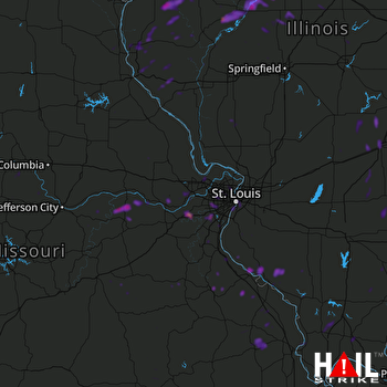 Hail Map Pekin, IL 07-15-2020