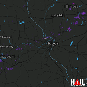 Hail Map Florissant, MO 09-08-2020