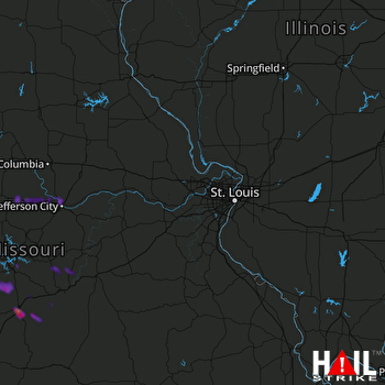 Hail Map Sedalia, MO 09-27-2020