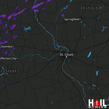 Hail Map Fayette, MO 09-21-2021