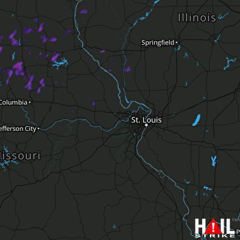 Hail Map Marceline, MO 06-16-2017