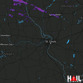 Hail Map La Grange, IL 06-18-2017