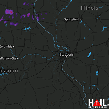 Hail Map La Plata, MO 06-29-2017
