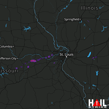 Hail Map Belle, MO 06-29-2017