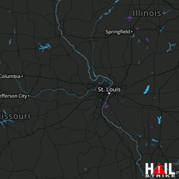 Hail Map Riverton, IL 08-01-2017