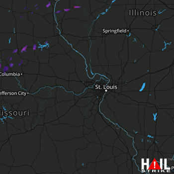 Hail Map Bushnell, IL 10-14-2017