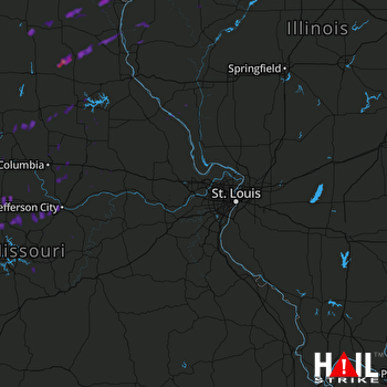 Hail Map Sedalia, MO 12-04-2017