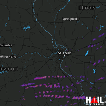 Hail Map Poplar Bluff, MO 04-03-2018
