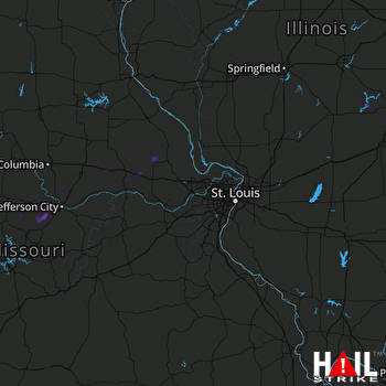 Hail Map Russellville, MO 05-09-2018