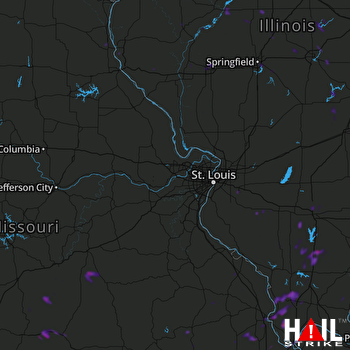 Hail Map West Frankfort, IL 05-25-2018