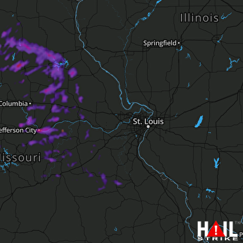 Hail Map Columbia, MO 06-02-2018