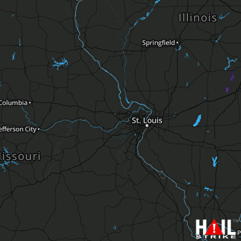 Hail Map Morehouse, MO 06-16-2018