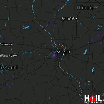 Hail Map Troy, MO 06-19-2018