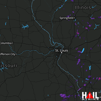 Hail Map Harrisburg, IL 06-21-2018