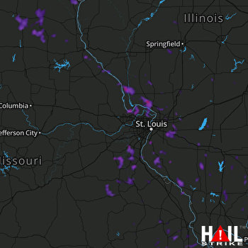 Hail Map Belleville, IL 06-28-2018