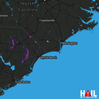 Hail Map Hartsville, SC 06-03-2017