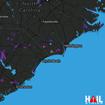 Hail Map Summerville, SC 06-15-2017
