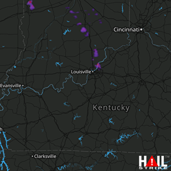 Hail Map Goshen, IN 05-16-2019