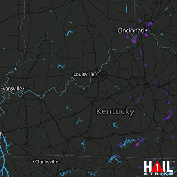 Hail Map Newport, KY 07-30-2019