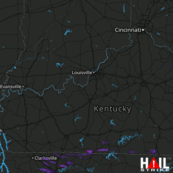 Hail Map Springfield, TN 08-13-2019