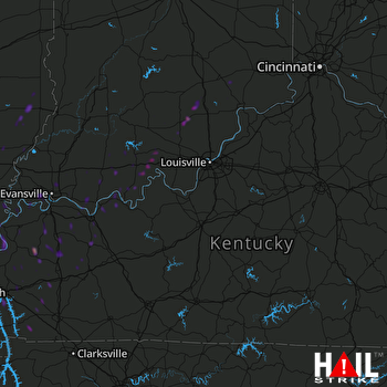 Hail Map Georgetown, IN 10-21-2019