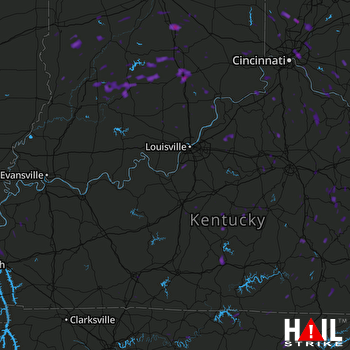 Hail Map Middletown, OH 06-13-2017