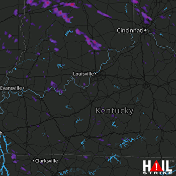 Hail Map Hamilton, OH 07-07-2017