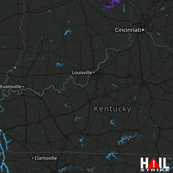 Hail Map Fishers, IN 07-11-2017