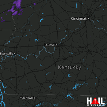 Hail Map Clinton, IN 07-12-2017