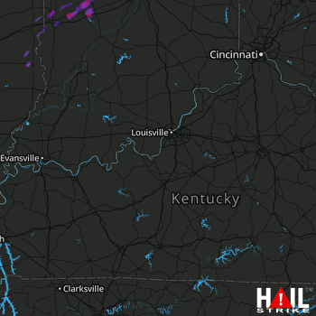 Hail Map Greencastle, IN 08-02-2017