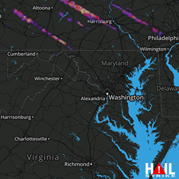 Hail Map Johnstown, PA 05-24-2019