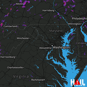 Hail Map State College, PA 08-02-2019