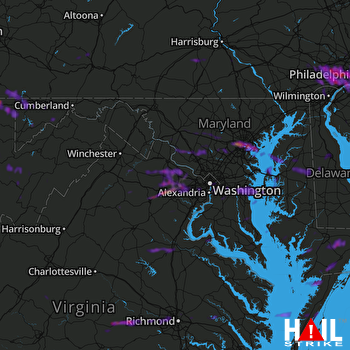 Hail Map Baltimore, MD 06-15-2021