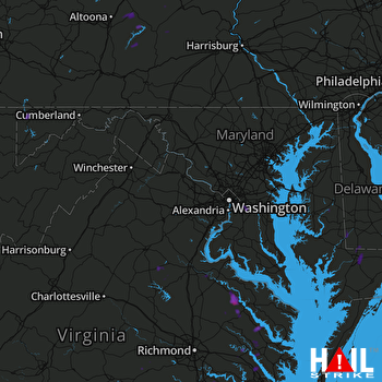 Hail Map Surry, VA 06-16-2017