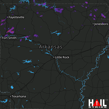 Hail Map Clarksville, AR 08-17-2018