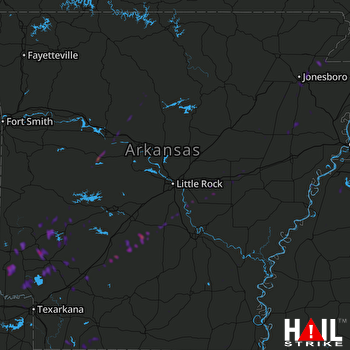Hail Map Horatio, AR 03-14-2019