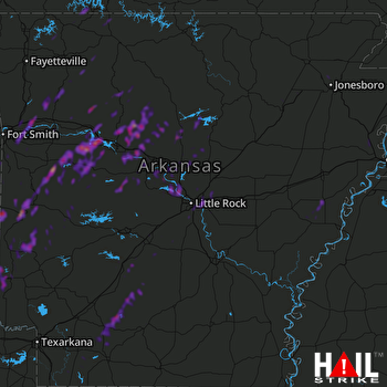 Hail Map Mena, AR 04-18-2019