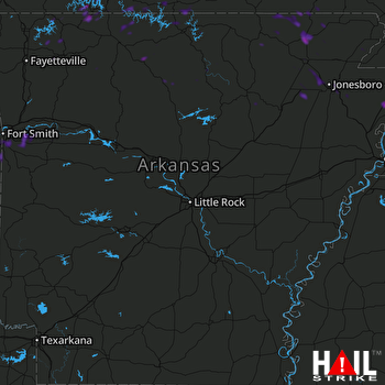 Hail Map Pocahontas, AR 07-05-2019
