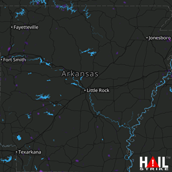 Hail Map Springhill, LA 07-10-2019