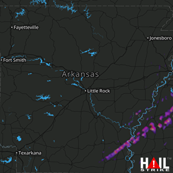 Hail Map Southaven, MS 03-29-2020