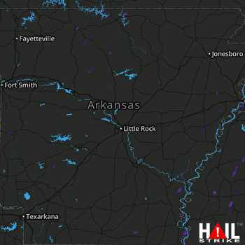 Hail Map Como, MS 07-04-2020