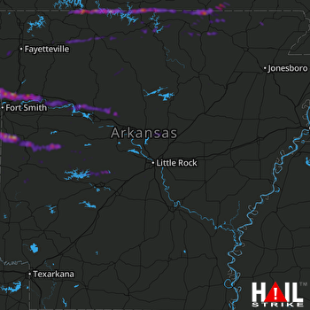 Hail Map Alma, AR 10-25-2021